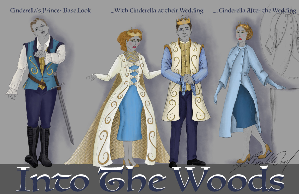 rendering- Cinderella & Prince